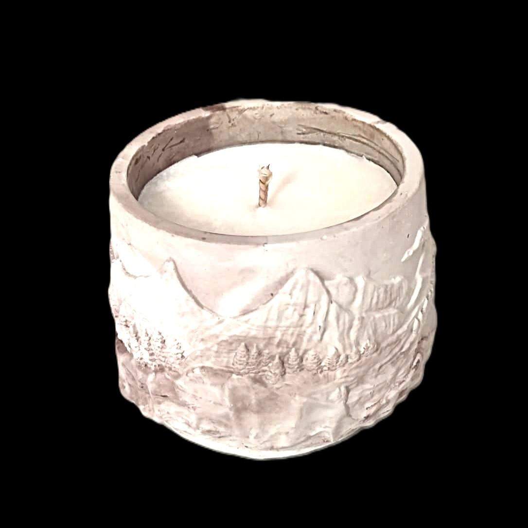 Świeca "Górska Przygoda" z Reliefem Lasu