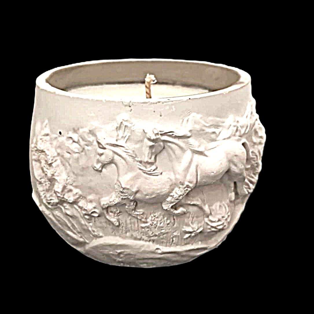 Świeca "Galop Wolności" z Motywem Koni